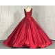 A Line Burgundy Prom Dresses CBWD00132