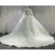 Beaded Round Neck Ball Gown Wedding Dress CBWD00128