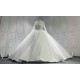 Beaded Round Neck Ball Gown Wedding Dress CBWD00128