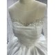 Beaded Satin Ball Gown Wedding Dress With Long Sleeves CBWD00127