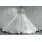 Beaded Two Piece Look Ball Gown Wedding Dress Long Sleeves CBWD00126