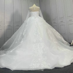 Beautiful Lace Wedding Dress With Long Sleeves CBWD00125