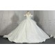 Cathedral Train Off The Shoulder Ball Gown Wedding Dresses CBWD00121