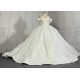 Cathedral Train Off The Shoulder Ball Gown Wedding Dresses CBWD00121