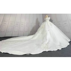 Cathedral Train Off The Shoulder Ball Gown Wedding Dresses CBWD00121