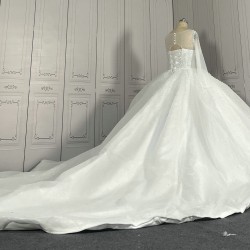 Classic Pearls Ball Gown Wedding Dresses CBWD00119