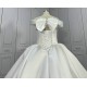 Elegant Satin Ball Gown Wedding Dresses CBWD00117