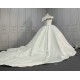 Elegant Satin Ball Gown Wedding Dresses CBWD00117