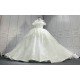 Floral Off The Shoulder Ball Gown Wedding Dresses CBWD00114