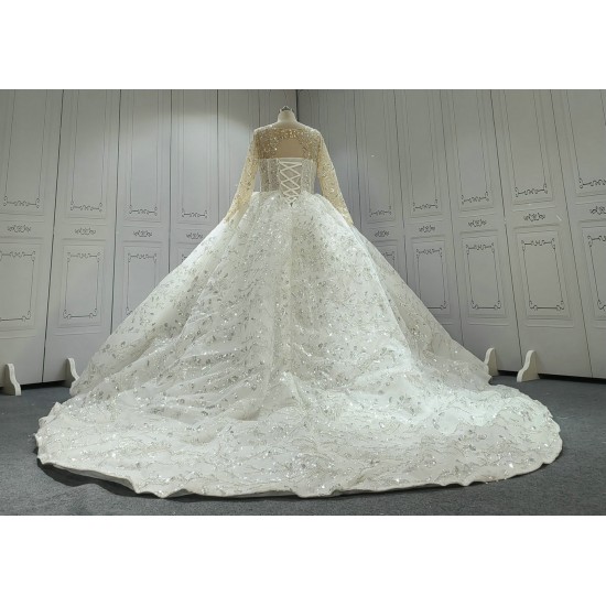 Fully Beaded Luxurious Ball Gown Wedding Dresses CBWD00112