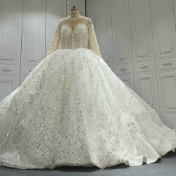 Fully Beaded Luxurious Ball Gown Wedding Dresses CBWD00112