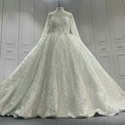 Fully Beaded Luxury Ball Gown Wedding Dresses CBWD00110