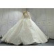 High Collar Beaded Luxury Wedding Ball Gowns