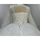 High Collar Best Seller Pearl Wedding Dresses CBWD00103