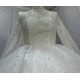 High Collar Best Seller Pearl Wedding Dresses CBWD00103