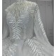 High Collar Leaf Details Ball Gown Wedding Dress With Cathedral Train CBWD00101