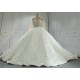 High Collar Pearl Luxury Ball Gown Wedding Dress Wholesale CBWD0099