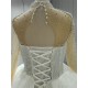 High Collar Pearl Luxury Ball Gown Wedding Dress Wholesale CBWD0099