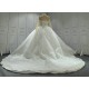 High Collar Pearl Luxury Ball Gown Wedding Dress Wholesale CBWD0099