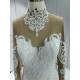 High Collar Puffy Mermaid Wedding Dresses Custom Made CBWD0098