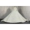 High Collar Sparkly Ball Gown Wedding Dress With Cathedral Train CBWD0097