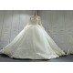 High Collar Sparkly Ball Gown Wedding Dresses CBWD0095