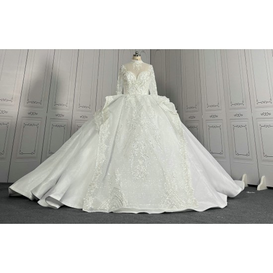 High Collar Vintge Wedding Dresses Wholesale CBWD0094