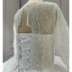 Jewel Neck Long Sleeves Luxury Wedding Dresses Custom Made CBWD0090