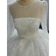 Long Sleeves Beaded Luxury Ball Gown Wedding Dresses CBWD0084