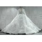 Long Sleeves Lace Ball Gown Wedding Dress With Round Neck CBWD0082