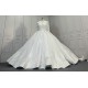 Long Sleeves Lace Wedding Dress Puffy Ball Gowns CBWD0081