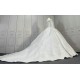 Long Sleeves Lace Wedding Dress Puffy Ball Gowns CBWD0081