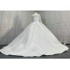 Long Sleeves Lace Wedding Dress Puffy Ball Gowns CBWD0081