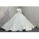 Long Sleeves Lace Wedding Dress Puffy Ball Gowns CBWD0081