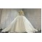 Long Sleeves Luxury Pearl Wedding Dresses With Long Train CBWD0080