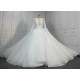 Long Sleeves Puffy Ball Gown Wedding Dresses CBWD0079