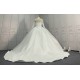 Long Sleeves Sequin Beaded Ball Gown Wedding Dress CBWD0078