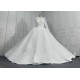 Long Sleeves Sequin Beaded Ball Gown Wedding Dress CBWD0078