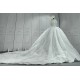 Off The Shoulder Luxurious Wedding Dresses Handmade Beading CBWD0054