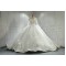 Round  Neck Vintage Lace Wedding Dress With Long Sleeves CBWD0041