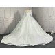 Round Neck Appliqued Long Sleeves Luxury Wedding Dresses CBWD0040