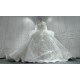 Round Neck Flare Shawls Vintage Luxurious Wedding Gown CBWD0038