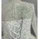 Round Neck Long Sleeve Beaded Luxury Wedding Dresses CBWD0037