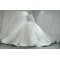 Round Neck Long Sleeves Ball Gown Wedding Dress With Cathedral Train CBWD0036