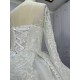 Round Neck Long Sleeves Beaded Luxury Ball Gowns For Bride CBWD0034