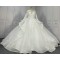 Round Neck Shawl Skirt Lace Ball Gown Wedding Dress CBWD0028