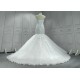 Round Neck Sleeveless Modern Mermaid Wedding Dress CBWD0026