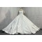 Satin Ball Gown Wedding Dress With Long Sleeves CBWD0024