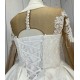 Satin Ball Gown Wedding Dress With Long Sleeves CBWD0024