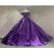 Satin Embroidery Emerald Purple Prom Dresses kitchen Party Dress CBWD0021